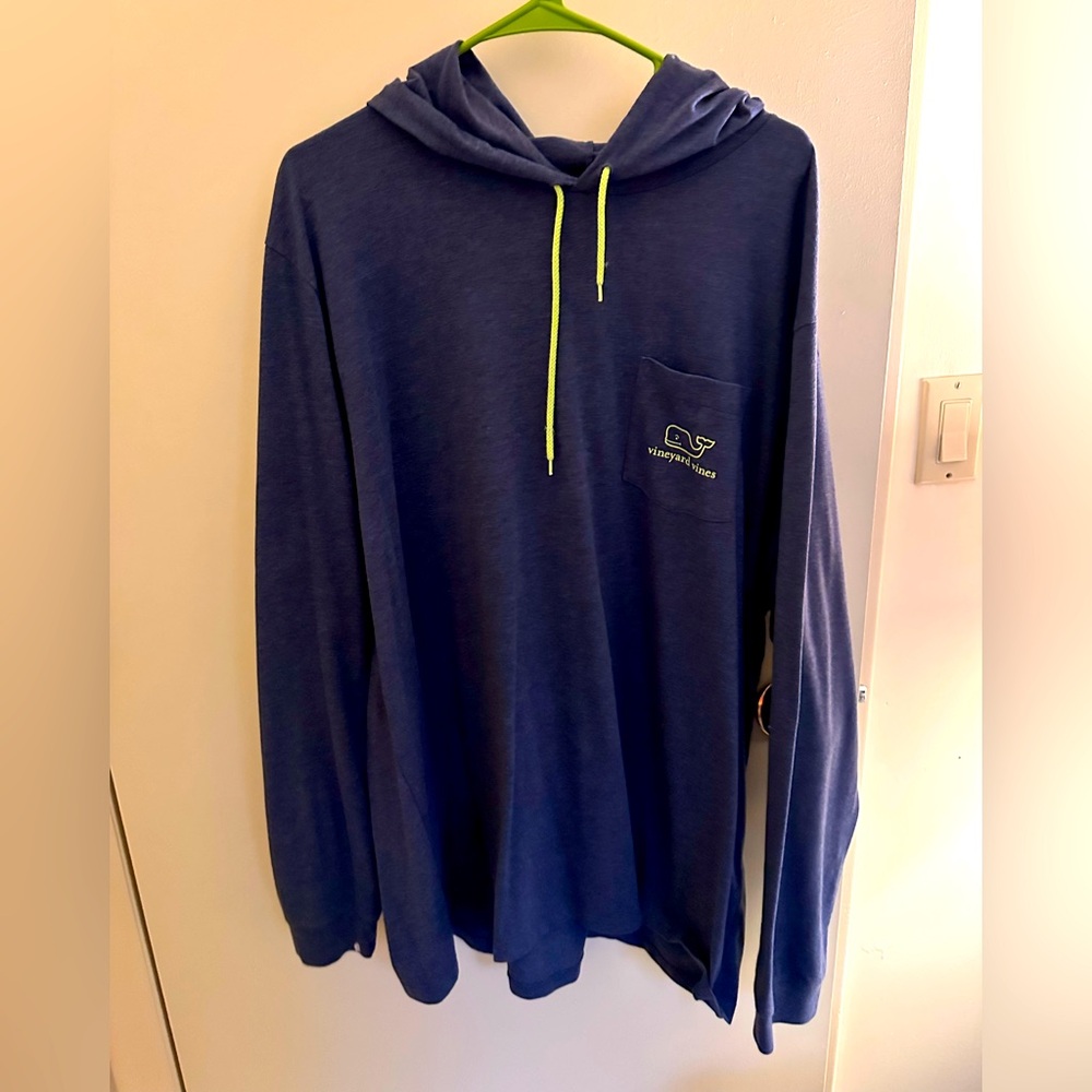 Vineyard Vines Men's Navy Hoodie Shirt